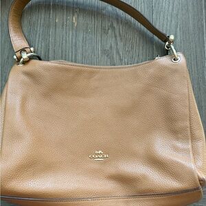 Coach Caramel Leather Shoulder Bag